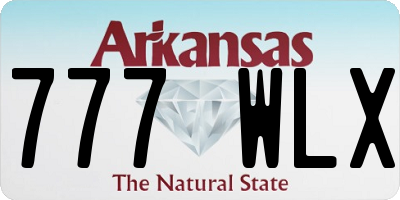 AR license plate 777WLX