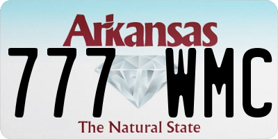 AR license plate 777WMC