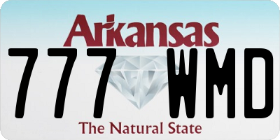 AR license plate 777WMD