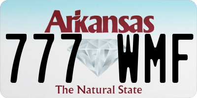 AR license plate 777WMF