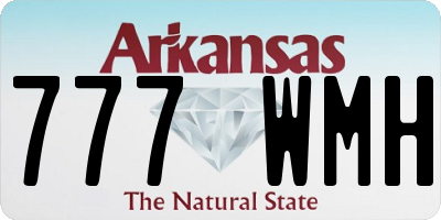 AR license plate 777WMH