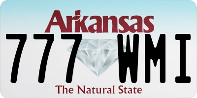 AR license plate 777WMI