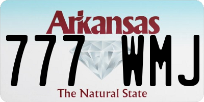 AR license plate 777WMJ