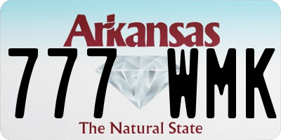 AR license plate 777WMK