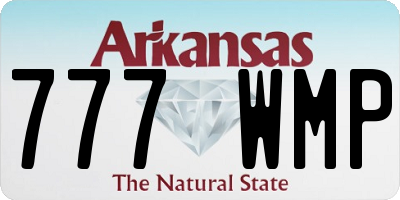 AR license plate 777WMP