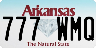 AR license plate 777WMQ