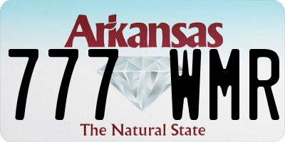AR license plate 777WMR