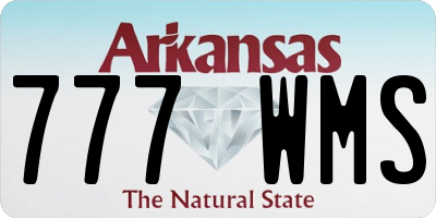 AR license plate 777WMS