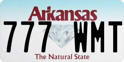 AR license plate 777WMT