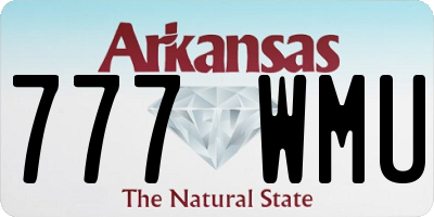 AR license plate 777WMU