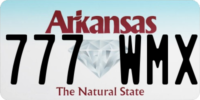AR license plate 777WMX
