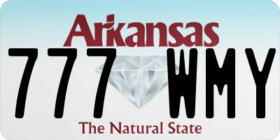 AR license plate 777WMY