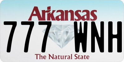 AR license plate 777WNH