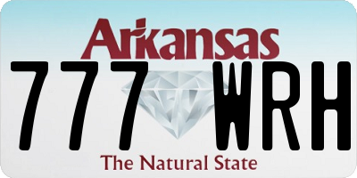 AR license plate 777WRH