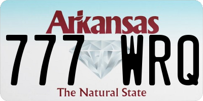 AR license plate 777WRQ