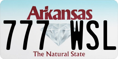 AR license plate 777WSL
