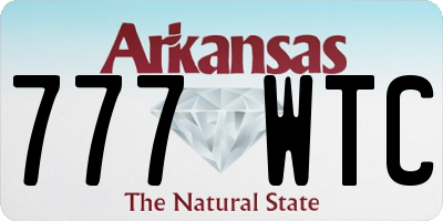 AR license plate 777WTC