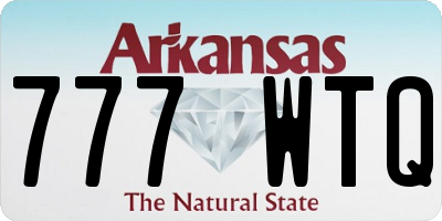 AR license plate 777WTQ