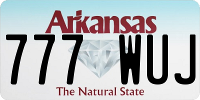 AR license plate 777WUJ