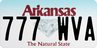AR license plate 777WVA