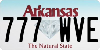 AR license plate 777WVE