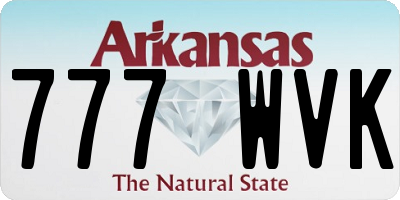 AR license plate 777WVK