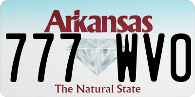 AR license plate 777WVO
