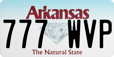 AR license plate 777WVP
