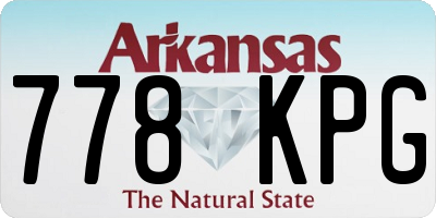 AR license plate 778KPG