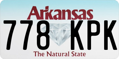 AR license plate 778KPK