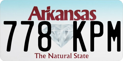 AR license plate 778KPM