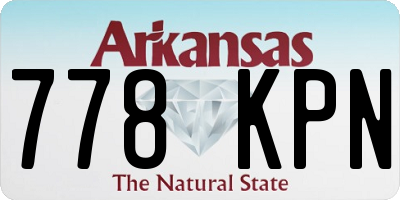 AR license plate 778KPN