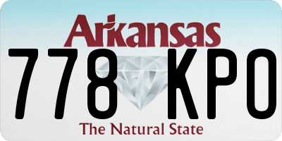 AR license plate 778KPO