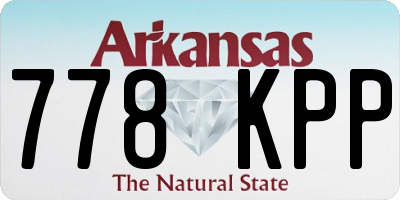 AR license plate 778KPP