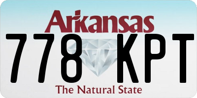 AR license plate 778KPT