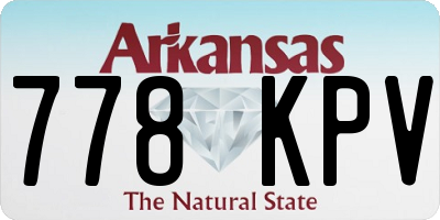 AR license plate 778KPV