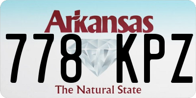 AR license plate 778KPZ