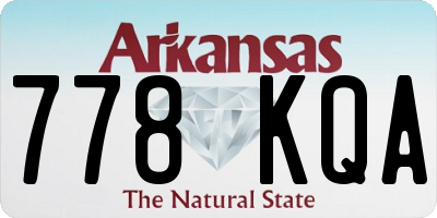 AR license plate 778KQA