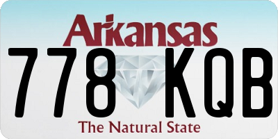 AR license plate 778KQB
