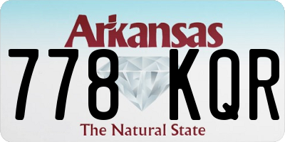 AR license plate 778KQR
