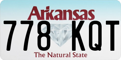 AR license plate 778KQT
