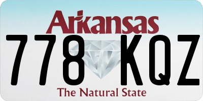 AR license plate 778KQZ