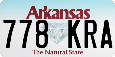 AR license plate 778KRA