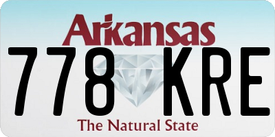 AR license plate 778KRE