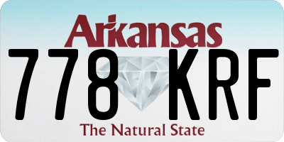 AR license plate 778KRF