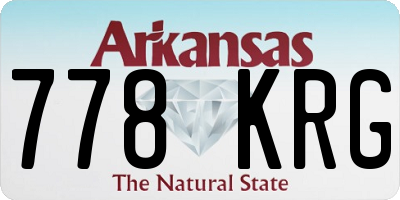 AR license plate 778KRG