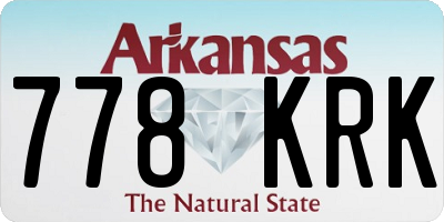 AR license plate 778KRK