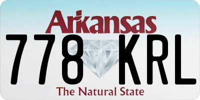 AR license plate 778KRL