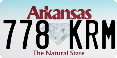 AR license plate 778KRM