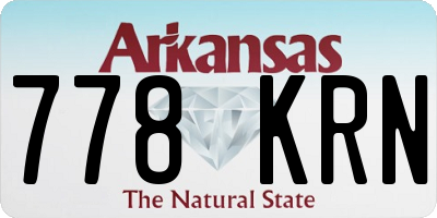 AR license plate 778KRN